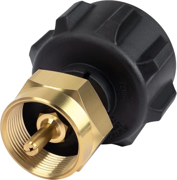 GASPRO Propane Refill Adapter, Fill 1 Pound Bottles from 20lb Tank, Easy to Use, Solid Brass