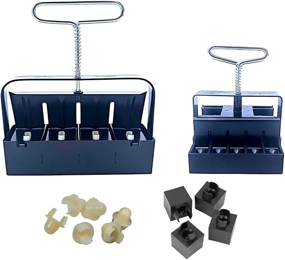 Authentic Ladbrooke 4-Pc Basics Nesting Set Mini 4, Micro 20, Cubic Inserts, Seed Pins, Made in England