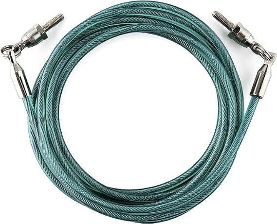 Buddy Lee Jump Ropes Aero Speed Cable | Quality PVC Jump Rope Cable | Swivel Bearing Advancement | Adjustable Jump Rope Cable for Fitness, Endurance Jumping & Extreme Jumping