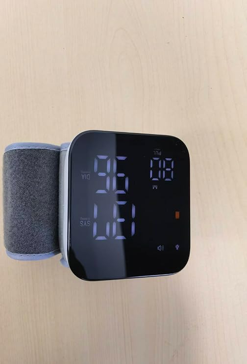 LCJ Blood Pressure Monitors for Home Use Wrist Digital BP Machine Cuff with LED Backlit Display Voice Broadcast Memory Storage for 2 Users with Carrying Case