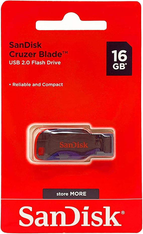 SanDisk Cruzer Blade 16GB USB 2.0 Flash Bellek - SDCZ50-016G-B35