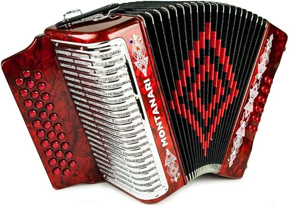 Montanari 3112 G Acordeon SOL Rojo Accordion GCF