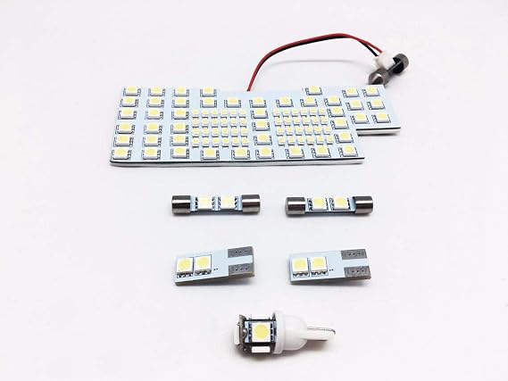 (6 SMD Interior LED Dome Light Luggage Lamp set compatible with Scion FR-S Subaru BRZ GT86