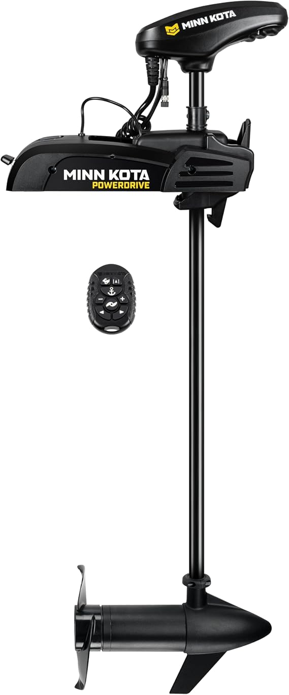 Minn Kota PowerDrive Bow-Mount Electric Trolling Motor with GPS 55 Lb. Thrust, 54 In. Shaft, Freshwater