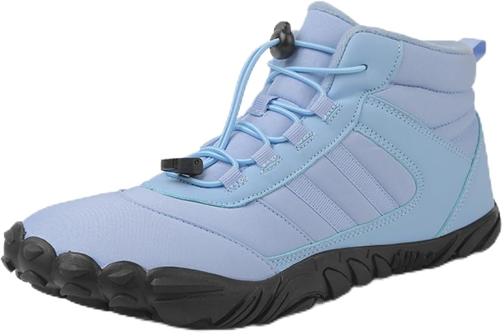 Womens Mens Hike Winter Footwear Barefoot Boots,Peak Footwear Waterproof Winter Snow Boots, Wide Toe Barefoot Hiking Non Slip Shoes