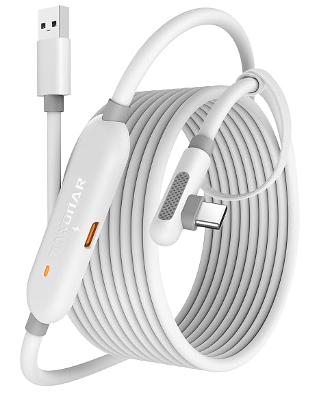 Maxonar Quest 3S/3/2 Link Cable 5M, 5Gbps Charging PC VR Cable