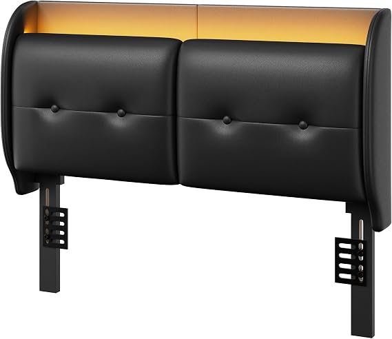 Pinmoco Queen Size Headboard,Black