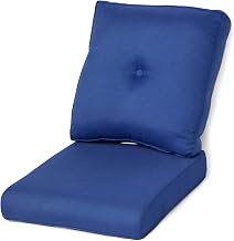 HUMMUH All-Weather Deep Seating Chair Cushions 22 x 24,Replacement Seat Cushions for Patio Chairs and Outdoor Couch Blue