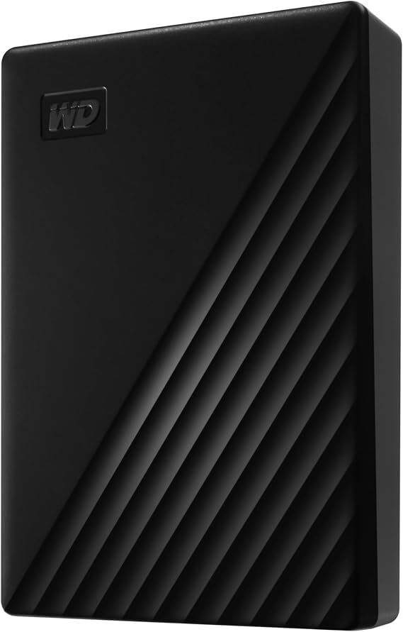 WD 6TB My Passport portable external hard drive, device management software, backup and password protection, compatible with PC, Xbox and PS4, black