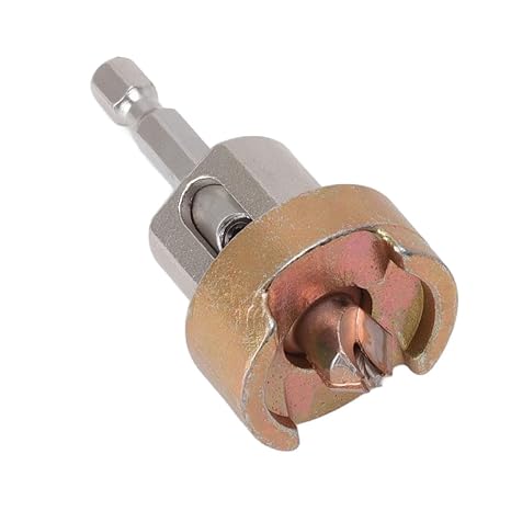 Countersink Carbide Tipped, Tungsten Carbide Tipped with Adjustable Depth Stop, 3/8 Dia x 3/32 Drill Dia x 1/4 Inch Replacable Pilot Bit
