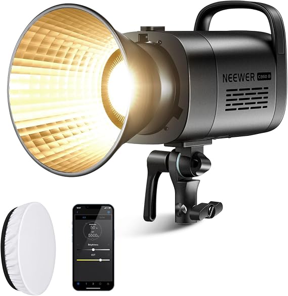NEEWER CB60B LED Video Light Photography Light 70W COB Constant Light 2.4G