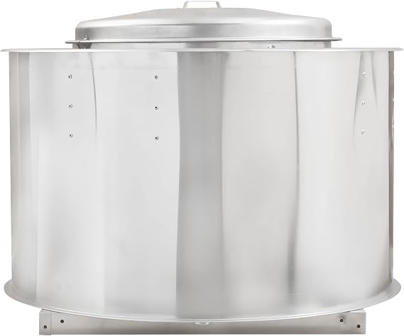 HOODMART 1PH Upblast Exhaust Fan, 2000 CFM Belt Drive Centrifugal Restaurant Fan 1674 RPM, and Commercial Kitchen Equipment Made in USA
