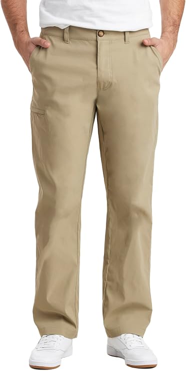 Unionbay Men's Rainier Lightweight Comfort Travel Tech Chino Pants
