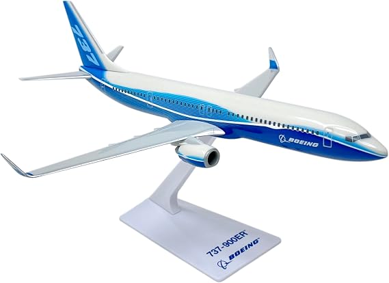 Boeing Demo (04-Cur) 737-900er 1:200 Scale - Plastic Snap-Fit Model Airplane - Collectible Replica of Boeing Demo Airlines Aircraft - Part# ABO-73790H-006