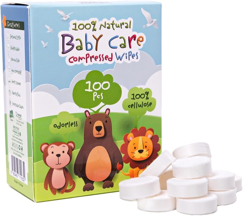Handy Towel Sıkıştırılmış Bebek Tablet Mendil 100 Adet