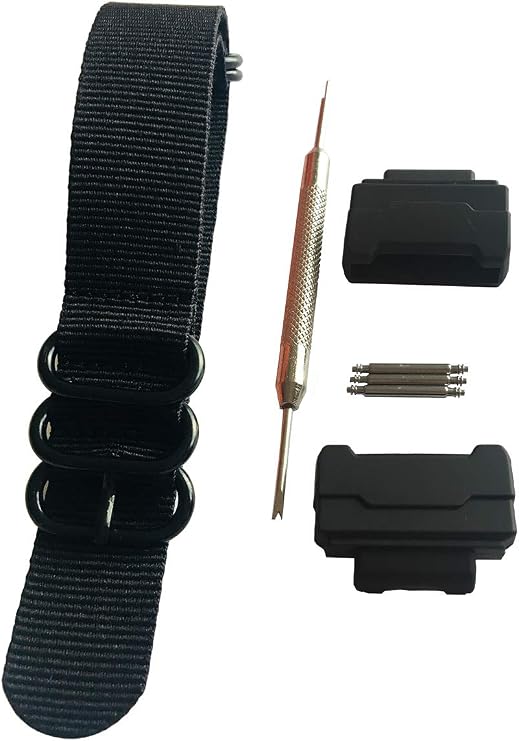 HD Conversion RAF 5 Ring Nylon Watch Band Strap Adapters(16mm) Kit for Casio GShock MIL-Shock DW-5600 DW-6900 G-5700 GA-100 GDF-100 GL-7200 GLS-5600 Series