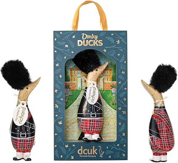 DCUK Scottish Guard Wooden Dinky Duck Ornament in Gift Box
