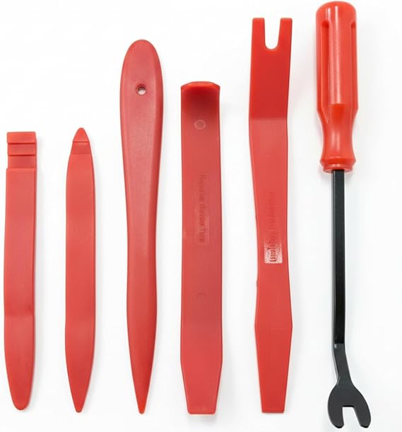 Auto Trim Removal Tool Set (No Scratch Plastic Pry Tool Kit) - Auto Trim Tool Kit Car Tools, Easy Door Panel Removal Tool, Fastener Removal, Clip, Molding, Dashboards, Interior Trim Tools