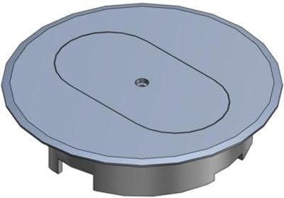 Carlon E97DSS Round Cover, Diameter: 5, Type: Duplex Receptacle, Non-Metallic