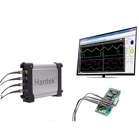 Hantek Digital Oscilloscope DSO3104(A) DSO3204(A) DSO3254(A) 4 Channels Handheld Storage USB Oscilloscopes + 16 Channels Logic Analyze(DSO3104)