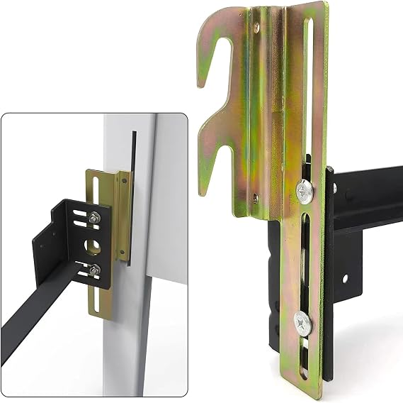 2Pcs #711 Bolt-On to Hook-On Bed Frame Conversion Brackets