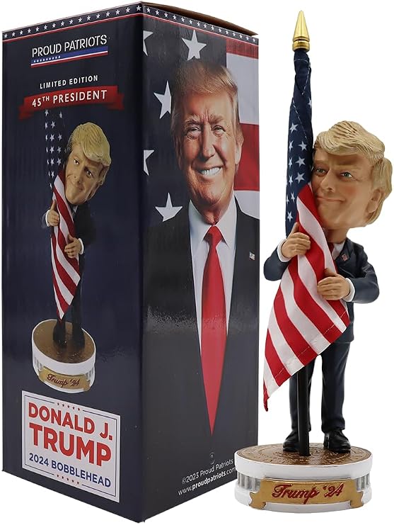 Playing Cards USA President Bobblehead Bobblehead Bobble Head Doll USA Flag Donald J. Trump Limited Edition Collectible Figure