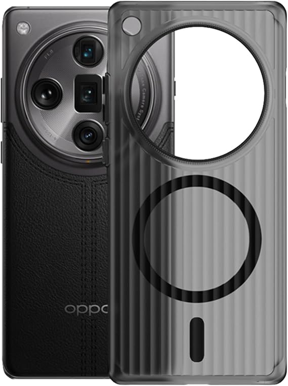 DAYJOY Magnetic case Cover Compatible with Oppo Find X7 Ultra, Upgraded [Compatible with Magsafe] [Military-Grade Protection], Shockproof Scratch-Resistant Back Cover Shell (Black)