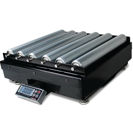 BP 1818-50S, Bench Scale with Roller Conveyor Platter, 100 lb x 0.02 lb, NTEP