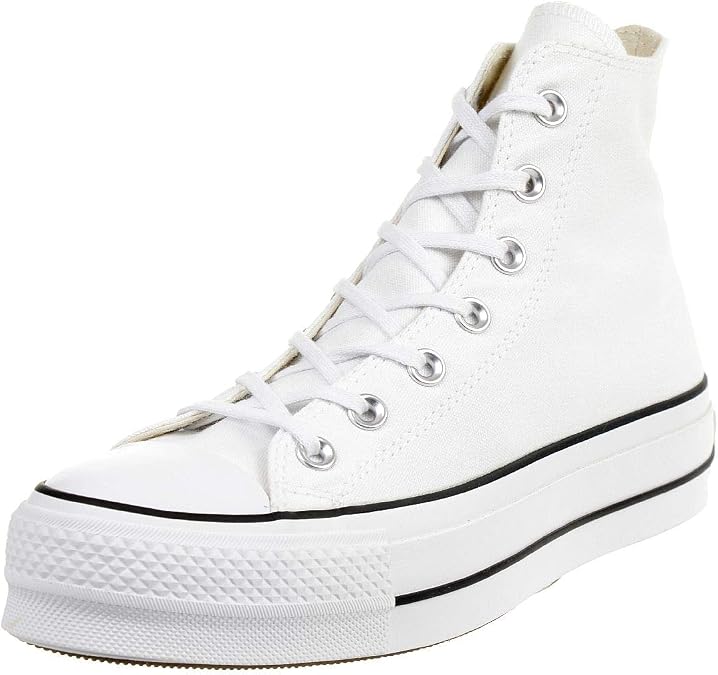 Converse Platform Hi Trainers White Black White - 5.5 UK