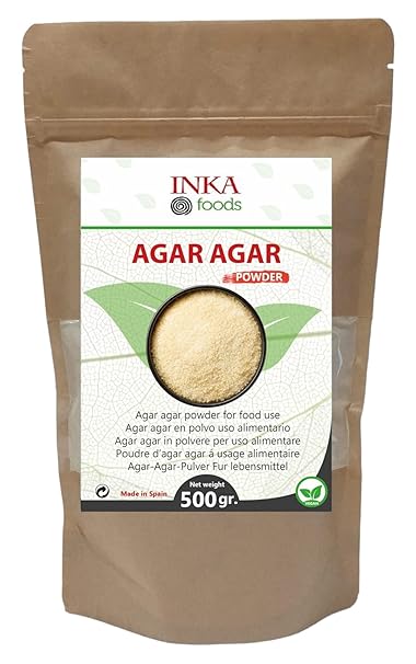 Agar Agar Powder 500 g Thickener and Natural Vegetable Gelling Agent