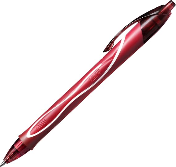 BIC Gelocity Quick Dry Quick Dry Gel Pen 12 Box Red
