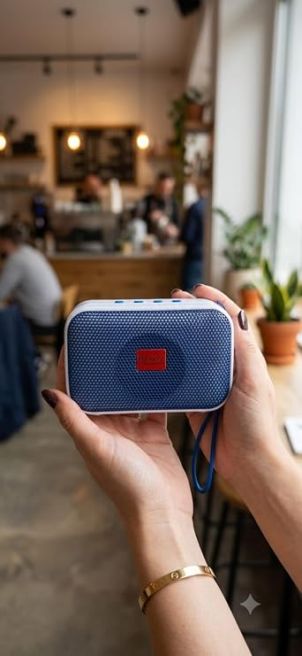 Bluetooth Hoparlör Speaker LED Işıklı USB ve Hafıza Kartı Destekli Telefon Standlı Taşınabilir Tam Bir FİYAT PERFORMANS ÜRÜNÜ kaybetseniz üzülmeyeceğiniz hediyelik ürün (ÖN PANEL MAVİ)