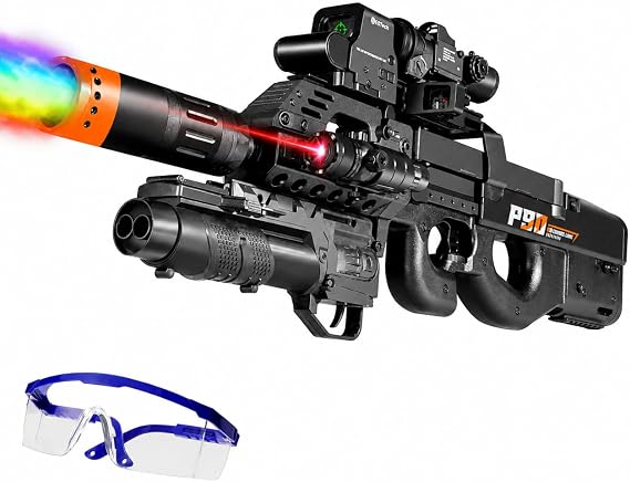 Gel Splat Blaster - 32 Inch Big Size - LED Light - Rich Accessories - Automatic and Manual Mode - 7.4V Modular Rechargeable Battery - for Ages 15+