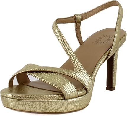 Naturalizer Abby Women's Heels Dark Gold Faux Leather Size 10 M