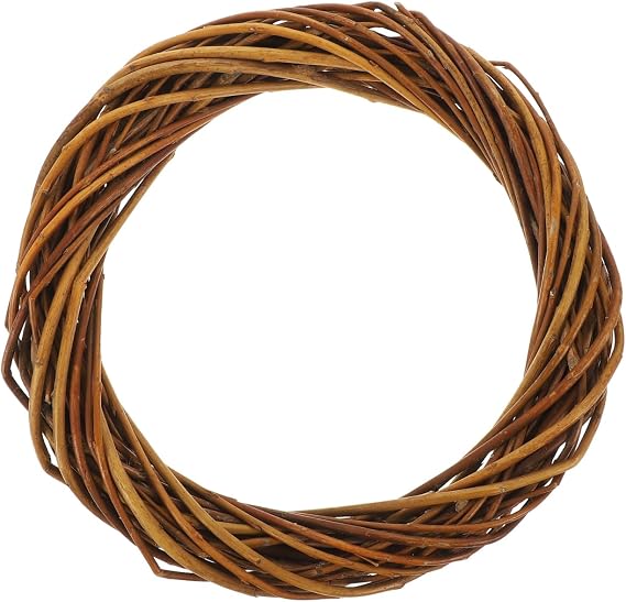POPETPOP Grapevine Wreath Forms Natural Wreath: Wicker Woven DIY for DIY Crafts Wedding Parties Home Decor Mothers Day 20cm