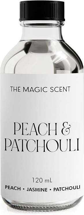 The Magic Scent Peach & Patchouli Diffuser Oil Scents for Home, 4 Fl Oz