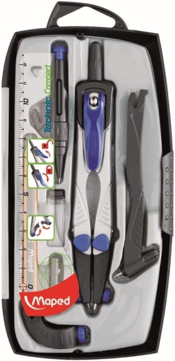 Maped Technic Compass 7 Piece Set (538717)