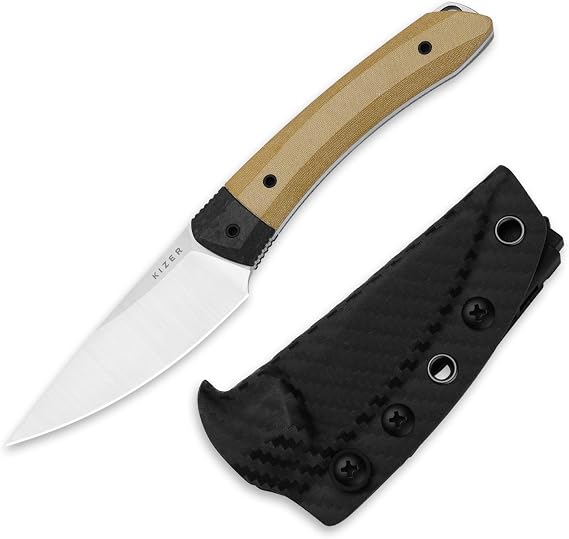 Kizer Momo Fix 3 Fixed Blade Knife, 3.2" S35VN Blade, 1124A2
