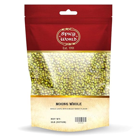 Spicy World Moong Whole (Mung Beans) 2 Pounds
