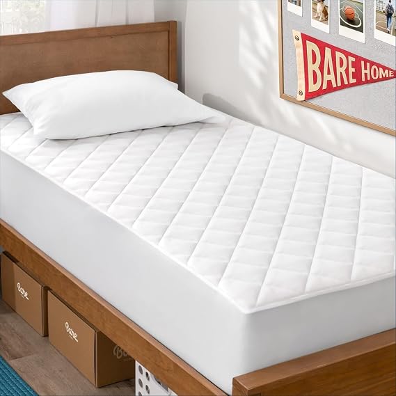 Bare Home Quilted Twin XL Mattress Pad