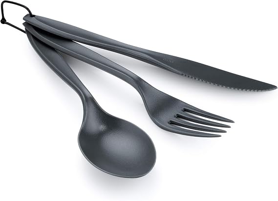 GSI Outdoors 3 Pc. Ring Cutlery Set, Grey