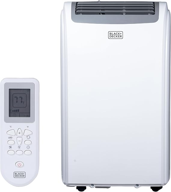 BLACK+DECKER Portable Air Conditioner, 14,000 BTU, BPP10WTB, White