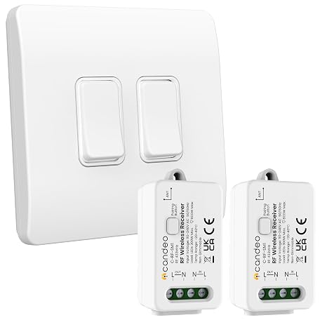 Kinetic Grid-kompatibler Smart Switch (2-Gang) und Smart Switch Module (2) Kit