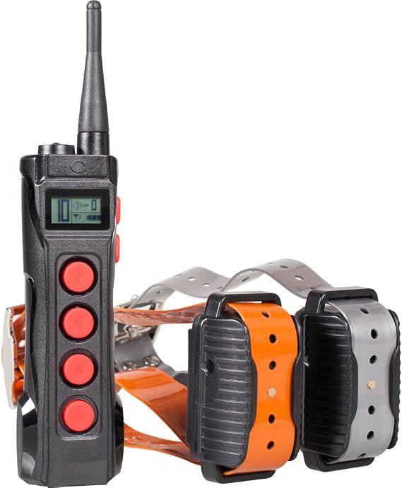 AT-919C Super Two Pet Dog Electronic Shock Collar Training System for Sport Large Dogs 1000M Remote Range Waterproof Rechargeable Collars