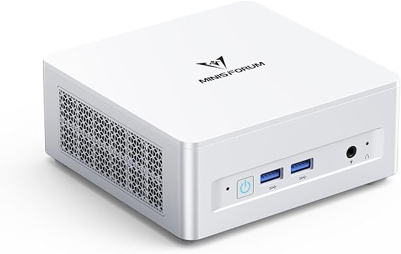 MINIS FORUM UM880 Plus Mini PC with AMD Ryzen 7 8845HS (8C/16T up to 5.1GHz) Mini Computer Radeon 780M Graphics 32GB DDR5 512GB PCIe4.0 SSD OCuLink 5x USB Port Triple Display with HDMI + DP + USB4 Wifi6e