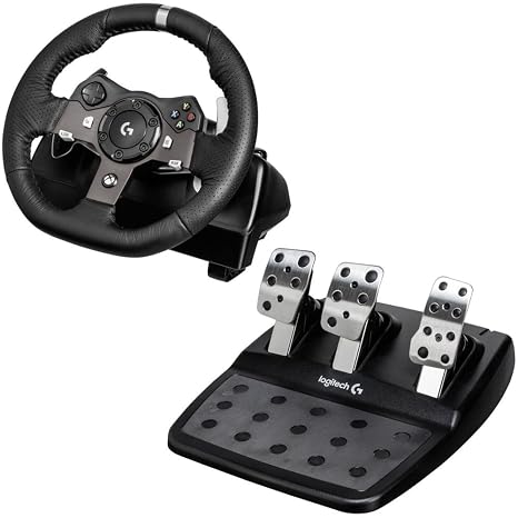 Logitech Driving Force G920 Steering Wheel and Pedals, 941-000123 (Steering Wheel and Pedals f/PC and Xbox One)