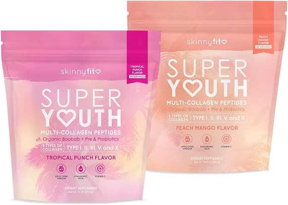 Super Youth Tropical Punch & Super Youth Peach Mango Collagen Bundle