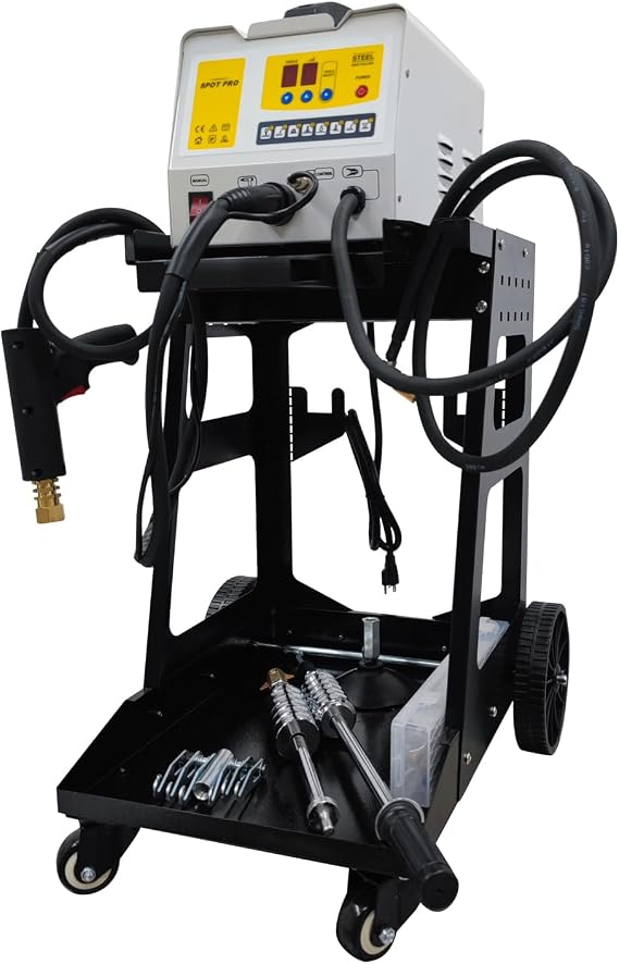 Spot Welder Dent Puller Steel Dent Pulling Machine Dent Repair Kit 90EL Spot Welding Machine 3KW Stud Welder Dent Puller Machine Body Repair Removal Tools, 110V