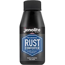 JENOLITE Metal Rust Remover 125ml - Stabilizes Rust & Converts Ready to Paintable Surface for Cars, Metal Gates, Fences, Garden Decorations, Rust Remover and Rust Remover