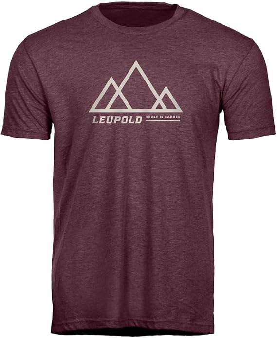 Leupold Men's Trust Is Earned T-Shirt Maroon XL